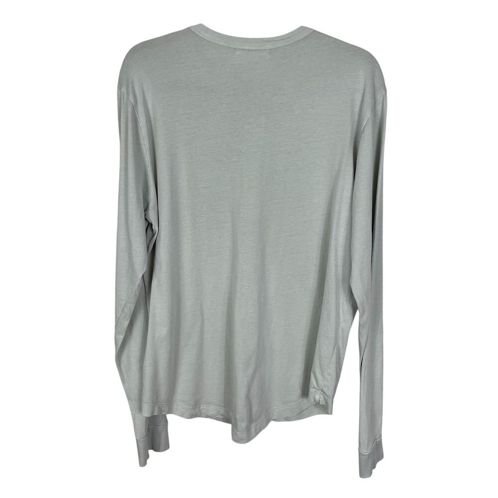 Buck Mason 100% Cotton Henley Shirt Long Sleeve Casual Gray Men's Size Medium - Picture 2 of 7